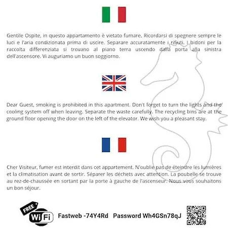 Letizia Vista Mare-wi-fi-box Auto Incluso 公寓 *